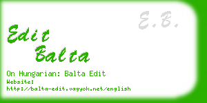 edit balta business card